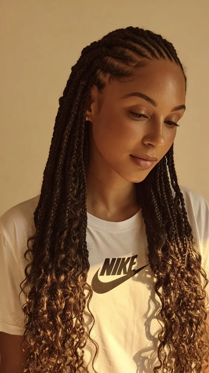 Gallery of 50 stylish braids for Black women showcasing various aesthetic braided hairstyles.