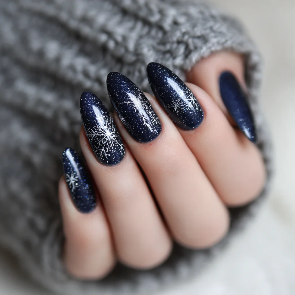 Dark Blue Nail a Dark Blue Nail