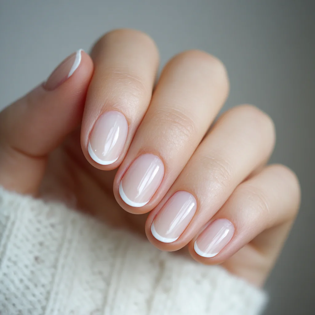 Minimalist French White Nails b Minimalist French White Nails