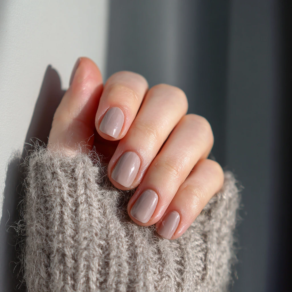 Winter Neutral Nails