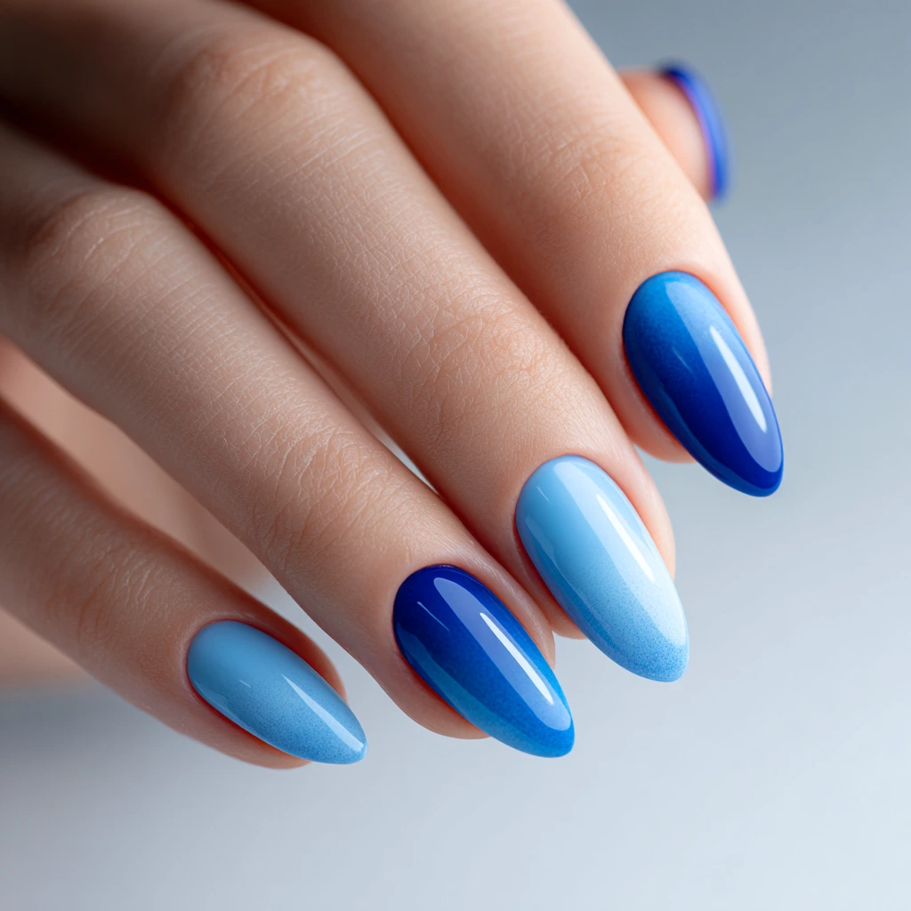 blue nails