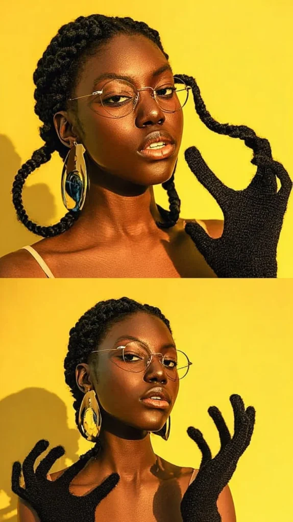 Hair sculpture by artist resembling Disney character