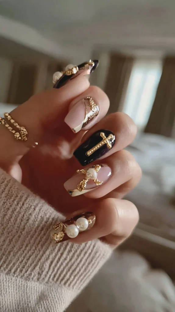 Bright and bold nail art trends for Spring 2025, featuring vibrant designs.