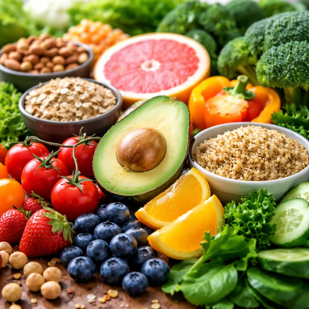 Healthy gut foods for improved gut health and overall well-being.