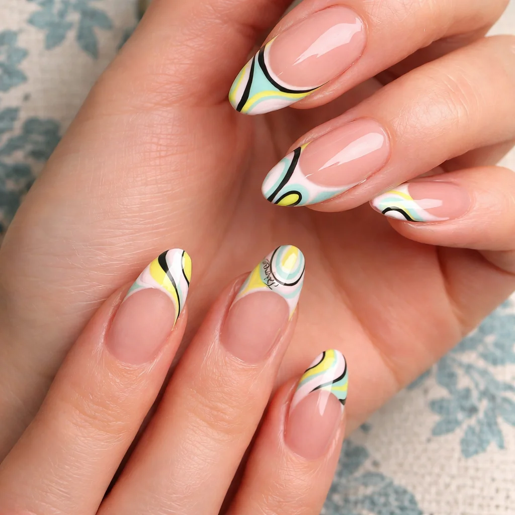 Spring nail inspo featuring pastel colors and floral designs for trendy manicures.
