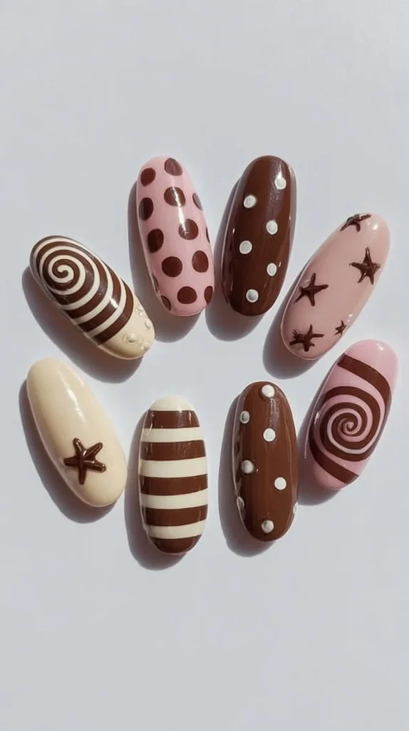 Brandy Melville Unisex Nails collection showcasing trendy designs.