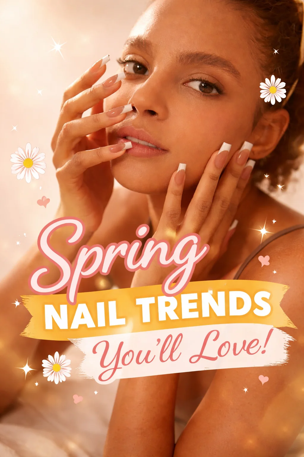 spring nails acrylic