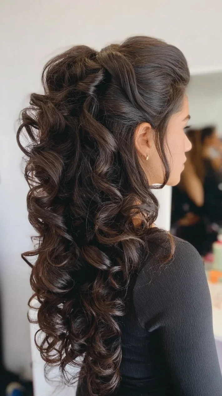 Elegant prom hairstyle for a memorable evening