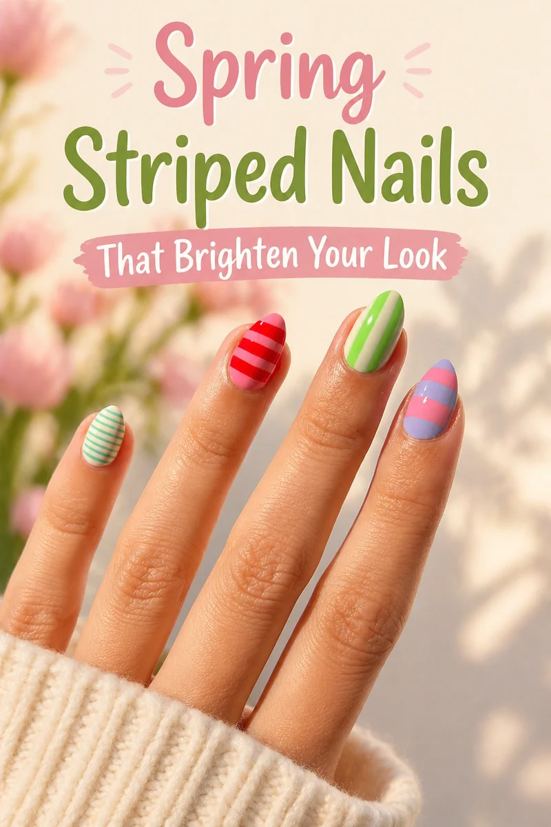 Spring Nails Stripes That Will Totally Brighten Your Look
