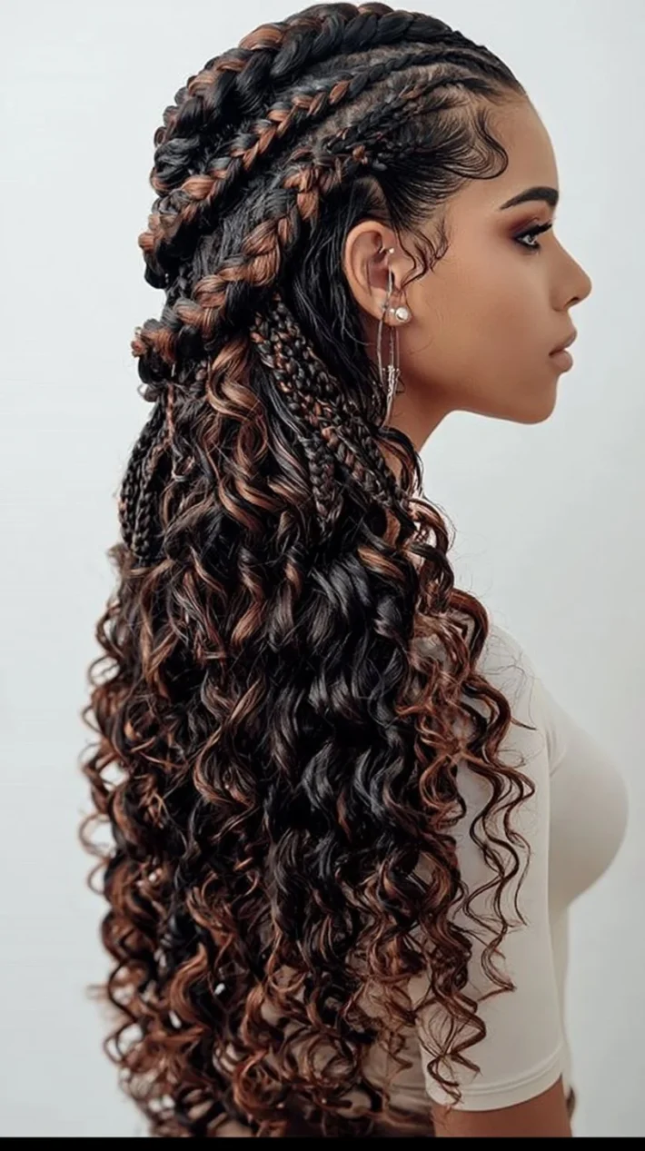Different styles of braids including classic, fishtail, and box braids.