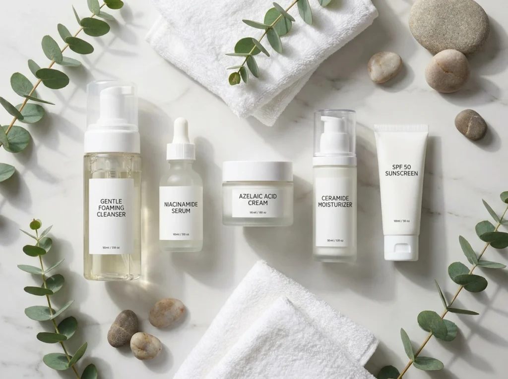 Skincare Routine for Hormonal Acne .