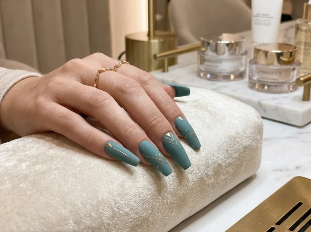 Teal Nails Teal Nails