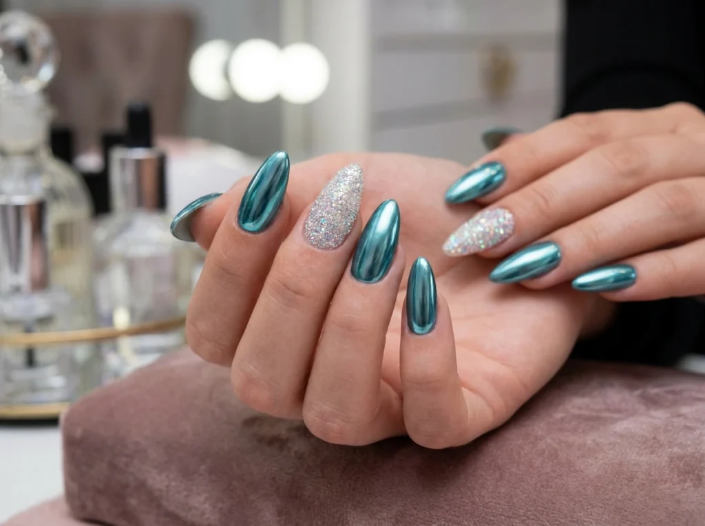 Teal Nails Teal Nails