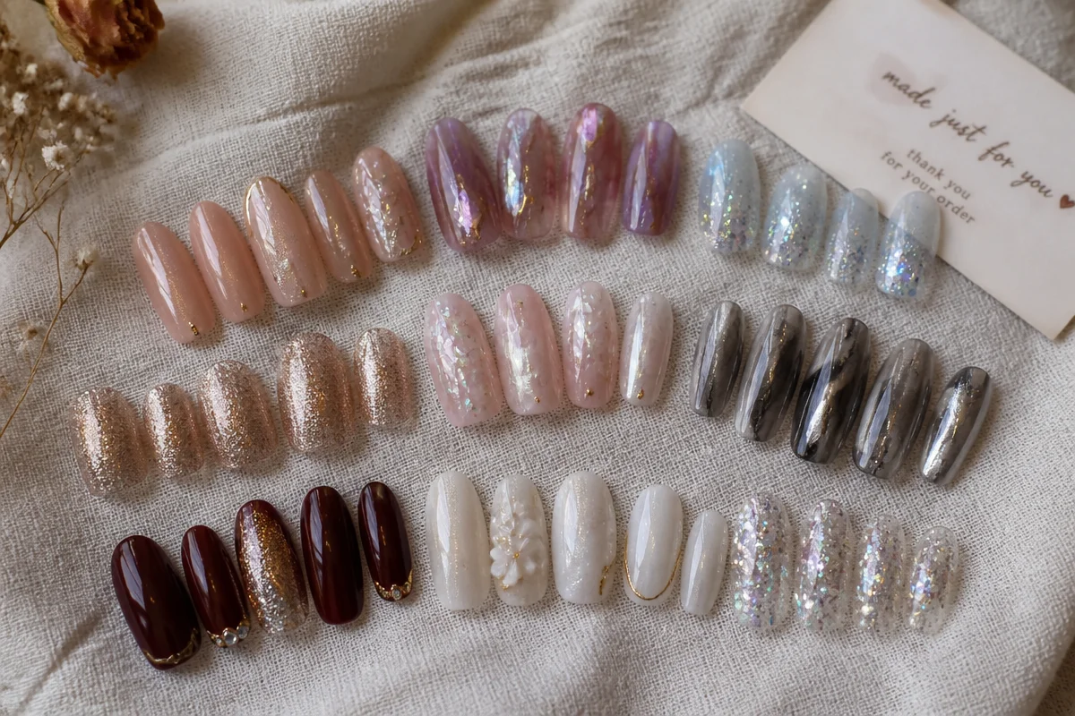 Glitter Accent Nails